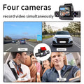 360° Car Drive Recorder – Night Vision, 1080p, 4-Channel by DailySale