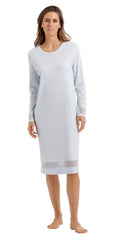 Hanro Ira Long Sleeve Gown, XS by Vanessa Jane