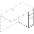 HON Narrow Pedestal, Left or Right, 3-Drawers: Box/Box/File, Legal/Letter, Harvest, 9.5" x 22.75" x 28"