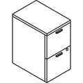 HON 10500 Series Mobile Pedestal File, Left or Right, 2 Legal/Letter-Size File Drawers, Mahogany, 15.75" x 22.75" x 28"