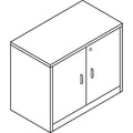 HON 10500 Series Storage Cabinet w/Doors, 36w x 20d x 29-1/2h, Mahogany