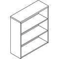 HON 10500 Series Laminate Bookcase, Three-Shelf, 36w x 13.13d x 43.38h, Mahogany