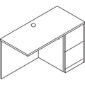 HON 10500 Series L Workstation Return, Full-Height Right Ped, 48w x 24d x 29.5h, Mahogany
