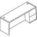 HON 10700 Series Right Pedestal Credenza, 72w x 24d x 29.5h, Harvest