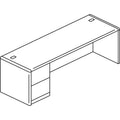 HON 10700 Series Left Pedestal Credenza, 72w x 24d x 29.5h, Harvest