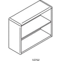 HON 10700 Series Wood Bookcase, Two-Shelf, 36w x 13.13d x 29.63h, Harvest