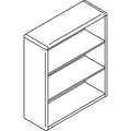 HON 10700 Series Wood Bookcase, Three-Shelf, 36w x 13.13d x 43.38h, Harvest