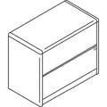 HON 10700 Series Locking Lateral File, 2 Legal/Letter-Size File Drawers, Mahogany, 36" x 20" x 29.5"