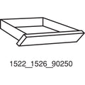HON Laminate Angled Center Drawer, 22w x 15.38d x 2.5h, Harvest