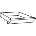 HON Laminate Angled Center Drawer, 26w x 15.38d x 2.5h, Mahogany