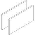 HON 38000 Series Hutch Flipper Doors For 60"w Open Shelf, 30w x 15h, Putty