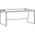 HON 38000 Series Desk Shell, 60w x 24d x 29.5h, Mahogany/Charcoal