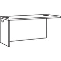 HON 38000 Series Return Shell, Left, 48w x 24d x 29.5h, Mahogany/Charcoal