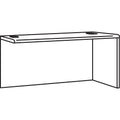 HON 38000 Series Return Shell, Right, 60w x 24d x 29.5h, Mahogany/Charcoal