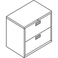 HON Brigade 600 Series Lateral File, 2 Legal/Letter-Size File Drawers, Black, 30" x 18" x 28"