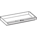 HON Center Drawer with Core Removable Locks, Metal, 24.75w x 14.75d x 3h, Charcoal