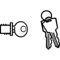 HON Removable Core Lock Kit for HON Credenzas, Desks, Lateral Files and Workstations, Black