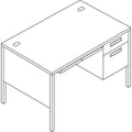 HON Metro Classic Series Right Pedestal Desk, 48" x 30" x 29.5", Harvest/Putty