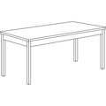 HON Utility Table, Rectangular, 60w x 20d x 29h, Mocha/Black