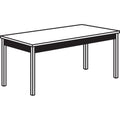 HON Utility Table, Rectangular, 60w x 20d x 29h, Harvest/Putty