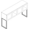 HON Voi O-Leg Supports for Overhead Cabinet, 14.25" x 20.5", Metallic Platinum Gray