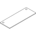 HON Voi Rectangular Worksurface, Two Grommets, 60" x 24" x , Silver