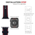 Sport Soft Silicone Strap For Apple Watch Series 11/10/9/8/7/6/5/4/ SE / Ultra 1/2/3 by Arleathercraft
