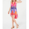 International Concepts Women's Tie-Dyed Beach Dress, Pink Multi, One Size by Vanessa Jane