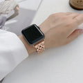 Apple Watch Stainless Steel Band - Luxury Diamond Design by BandsCo Straps