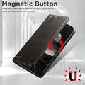 Faux Leather Wallet Case with Magnetic Card Holder Stand for iPhone 17 Pro Max 16 Plus 15 Pro 14 13 12 by Merch Section