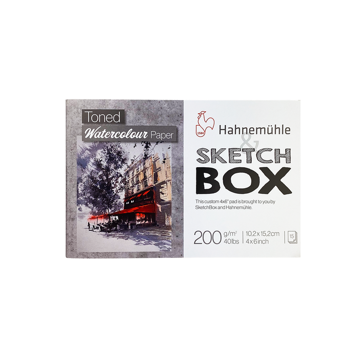 Hahnemhule 4x6 Toned Grey Watercolor Pad 15 sheets Co-Branded by ShopSketchBox