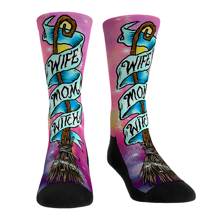 Wife, Mom, Witch by Rock 'Em Socks