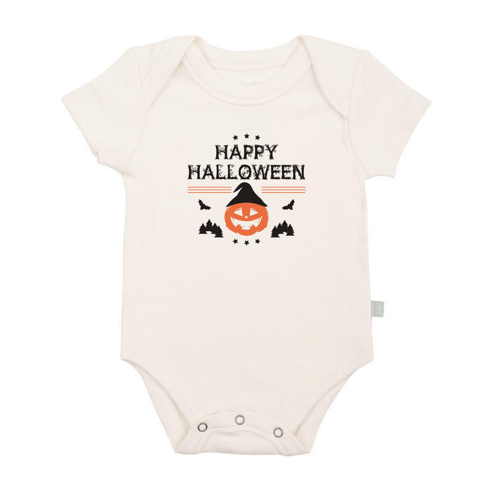 graphic bodysuit | halloween pumpkin by Finn + Emma