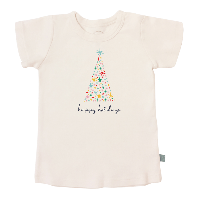 graphic tee | happy holidays tree by Finn + Emma
