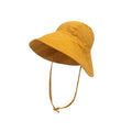 Wide Brim Kids Linen Sun Hat – Breathable UV Protection Toddler Bucket Hat - Baileys by ozznekshoes