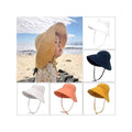 Wide Brim Kids Linen Sun Hat – Breathable UV Protection Toddler Bucket Hat - Baileys by ozznekshoes