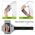 Sports Green Armbands Zipper Running Bag Phone Case Holder Wrist Arm Band Holder Pouch Case For Exercise Workout by Stevvex