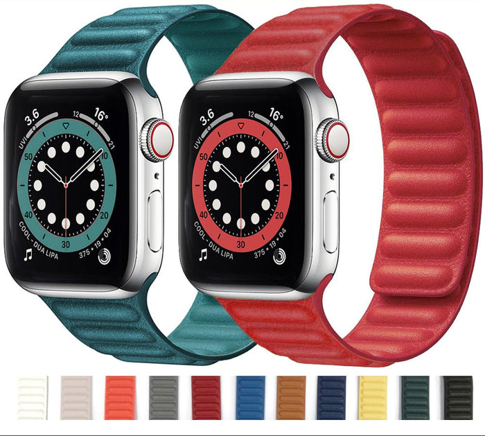 Leather Apple Watch Band Series 11/10/9/8/7/6/5/4/ SE / Ultra 1/2/3 by Arleathercraft