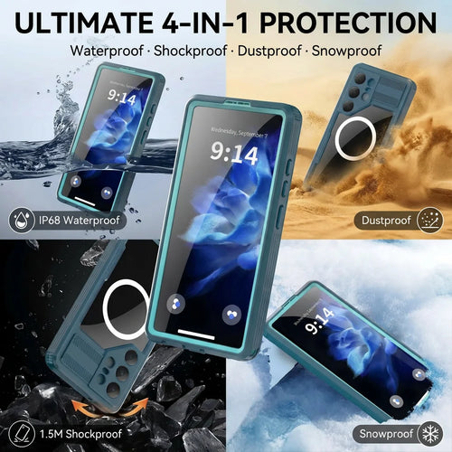 Mars Style Anti-Fall Waterproof Phone Case With Built-In Screen Protector For Samsung Galaxy S25 Ultra by Merch Section