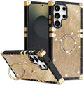 Sparkling Wave Design Ring Holder Case For Samsung Galaxy S23 S24 Plus S25 Ultra A16 A26 A36 A56 by Merch Section
