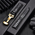 Samsung Galaxy Watch Crocodile Leather Band by BandsCo Straps