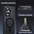 Matte Magnetic Phone Case for Samsung Galaxy Z Fold 7 Full Cover Translucent Case with Magnet by Merch Section