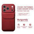 Anti-Drop TPU PC Orange Wallet Case with Card Holder for iPhone 17 Pro Max by Merch Section