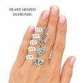 IGI Certified Heart Lab Grown Diamond Solitaire Stud Earrings Yellow Gold by Fine Color Jewels