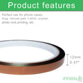 2X Sublimation Heat Tape, No Residue, High Temperature Tape - 12mm & 8mm by INNOSUB USA