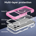 Shockproof Transparent Magnetic 3-in-1 Phone Case for iPhone 17 Pro by Merch Section
