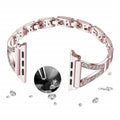 Diamond - Steel Apple Watch Band Series 11/10/9/8/7/6/5/4/ SE / Ultra 1/2/3 by Arleathercraft