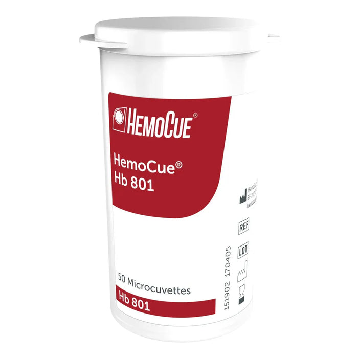 HemoCue Hb 801 Microcuvettes (200 Tests, 4 x 50) for POCT by Pasteur Pharmacy