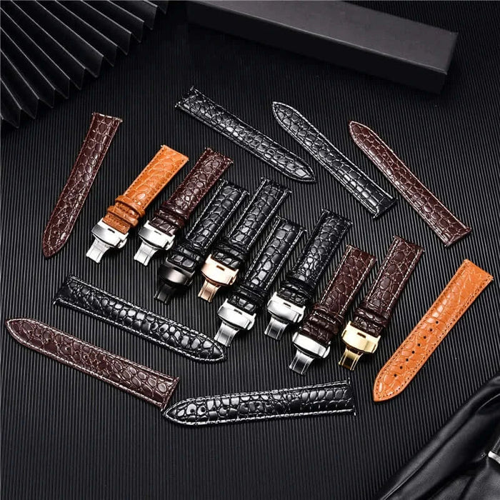 Samsung Galaxy Watch Crocodile Leather Band by BandsCo Straps
