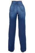 WL07- High Rise Wide Leg- Dark Blue by The House of Stylez